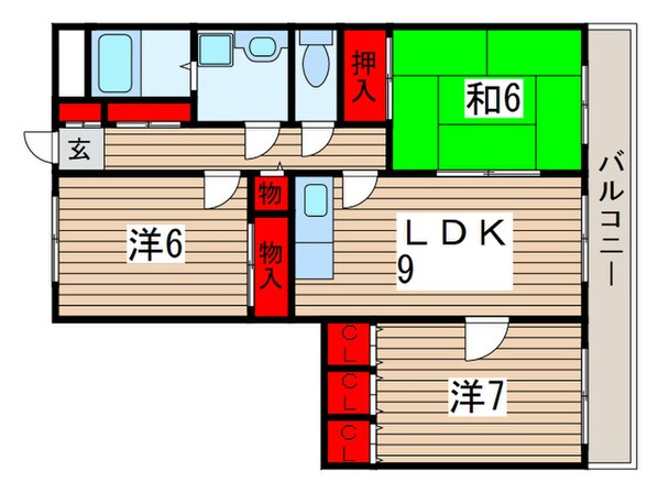 パークハイツ緑町の物件間取画像